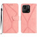 Xiaomi Redmi 10A Stitching Embossed Leather Phone Case - Pink