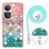OPPO Reno10 Pro 5G Global Electroplating IMD TPU Phone Case with Lanyard - Colorful Scales