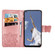 OPPO A52/A72/A92 Butterfly Love Flower Embossed Horizontal Flip Leather Case with Bracket / Card Slot / Wallet / Lanyard - Rose Gold