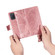 OPPO A52/A72/A92 Butterfly Love Flower Embossed Horizontal Flip Leather Case with Bracket / Card Slot / Wallet / Lanyard - Rose Gold