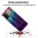 OPPO A54 5G / A74 5G / A93 5G Gradient Lace Transparent TPU Phone Case - Green Blue Purple