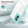 Realme 9i / OPPO A36 / A76 / A96 4G 3 in 1 Clear TPU Color PC Frame Phone Case - Light Green