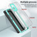 Realme 9i / OPPO A36 / A76 / A96 4G 3 in 1 Clear TPU Color PC Frame Phone Case - Light Green