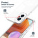 Realme 9i / OPPO A36 / A76 / A96 4G 3 in 1 Clear TPU Color PC Frame Phone Case - White
