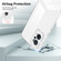Realme 9i / OPPO A36 / A76 / A96 4G 3 in 1 Clear TPU Color PC Frame Phone Case - White