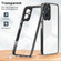 Realme 9i / OPPO A36 / A76 / A96 4G 3 in 1 Clear TPU Color PC Frame Phone Case - Black