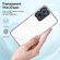 Realme 9i / OPPO A36 / A76 / A96 4G 3 in 1 Clear TPU Color PC Frame Phone Case - Black