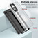 Realme 9i / OPPO A36 / A76 / A96 4G 3 in 1 Clear TPU Color PC Frame Phone Case - Black