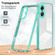 OPPO A17 4G 3 in 1 Clear TPU Color PC Frame Phone Case - Light Green