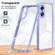 OPPO A17 4G 3 in 1 Clear TPU Color PC Frame Phone Case - Purple