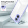 OPPO A17 4G 3 in 1 Clear TPU Color PC Frame Phone Case - Purple
