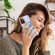 OPPO A57 4G/A77 5G Taiwan/K10 5G Global Electroplating Marble Dual-side IMD Phone Case with Ring - Blue 018