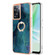 OPPO A57 4G/A77 5G Taiwan/K10 5G Global Electroplating Marble Dual-side IMD Phone Case with Ring - Green 017