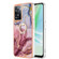 OPPO A57 4G/A77 5G Taiwan/K10 5G Global Electroplating Marble Dual-side IMD Phone Case with Ring - Rose Red 014