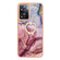 OPPO A57 4G/A77 5G Taiwan/K10 5G Global Electroplating Marble Dual-side IMD Phone Case with Ring - Rose Red 014