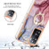 OPPO A57 4G/A77 5G Taiwan/K10 5G Global Electroplating Marble Dual-side IMD Phone Case with Ring - Rose Red 014