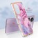 OPPO Reno10 Pro 5G Global Electroplating Marble Dual-side IMD Phone Case - Pink 013