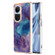 OPPO Reno10 5G Global Electroplating Marble Dual-side IMD Phone Case - Purple 016 OPPO Reno10 5G Global Electroplating Marble Dual-side IMD Phone Case - Purple 016