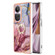 OPPO Reno10 Pro 5G Global Electroplating Marble Dual-side IMD Phone Case with Ring - Rose Red 014