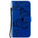 OPPO A94 5G / F19 Pro / Reno 5F Pressed Printing Butterfly Pattern Horizontal Flip PU Leather Case with Holder & Card Slots & Wallet & Lanyard - Blue