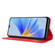 OPPO A17 Magnetic Buckle Retro Texture Leather Phone Case - Red