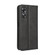 OPPO A17 Magnetic Buckle Retro Texture Leather Phone Case - Black