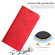 OPPO Reno7 4G Global/F21 Pro 4G Diamond Splicing Skin Feel Magnetic Leather Phone Case - Red