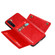 OPPO A91 PU + TPU Shockproof Magnetic Protective Case with Card Slots - Red