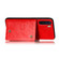 OPPO A91 PU + TPU Shockproof Magnetic Protective Case with Card Slots - Red