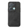 OPPO Reno8 Cowhide Texture PU Phone Case - Black