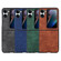 OPPO Find N2 Flip Morocco Texture PU Shockproof Phone Case - Black