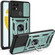 OPPO Realme C21/C20/C11 2021 Sliding Camera Cover Design TPU+PC Phone Protective Case - Dark Green