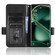 OPPO Find X6 5G Symmetrical Triangle Leather Phone Case - Black