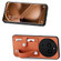 OPPO Find X6 Pro Wristband Kickstand Card Wallet Back Cover Phone Case with Tool Knife - Brown