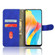 OPPO A58 4G Skin Feel Magnetic Flip Leather Phone Case - Blue