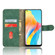 OPPO A58 4G Skin Feel Magnetic Flip Leather Phone Case - Green