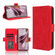 OPPO Reno10 / Reno10 Pro Global Skin Feel Calf Texture Card Slots Leather Phone Case - Red