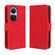 OPPO Reno10 / Reno10 Pro Global Skin Feel Calf Texture Card Slots Leather Phone Case - Red