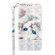 OPPO A16 / A16s / A54s 3D Painted Leather Phone Case - Reflection White Cat