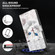 OPPO A16 / A16s / A54s 3D Painted Leather Phone Case - Reflection White Cat