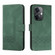 OPPO K11 Cubic Skin Feel Flip Leather Phone Case - Green