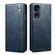 OPPO A98 5G Oil Wax Crazy Horse Texture Leather Phone Case - Blue