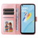 OPPO A54 4G / A16 / A16s / A55 4G Embossed Sunflower Leather Phone Case - Rose Gold