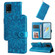 OPPO A54 4G / A16 / A16s / A55 4G Embossed Sunflower Leather Phone Case - Blue