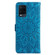 OPPO A54 4G / A16 / A16s / A55 4G Embossed Sunflower Leather Phone Case - Blue