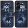OPPO A98 5G / F23 5G India Coloured Drawing Flip Leather Phone Case - Wolf and Dog