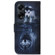 OPPO A98 5G / F23 5G India Coloured Drawing Flip Leather Phone Case - Wolf and Dog