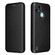 OPPO Realme C21Y Carbon Fiber Texture Horizontal Flip TPU + PC + PU Leather Case with Card Slot - Black