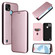 OPPO Realme C21Y Carbon Fiber Texture Horizontal Flip TPU + PC + PU Leather Case with Card Slot - Pink