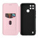 OPPO Realme C21Y Carbon Fiber Texture Horizontal Flip TPU + PC + PU Leather Case with Card Slot - Pink